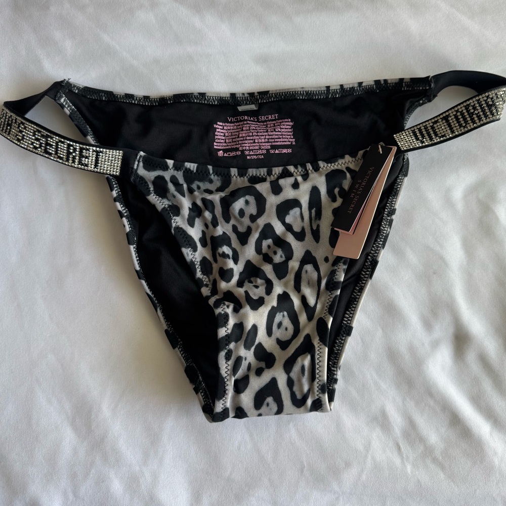 Victoria's Secret Black Bikini with Metallic Straps